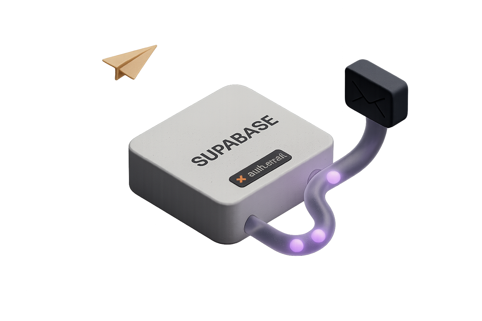Developer connecting Supabase database to an email sending workflow