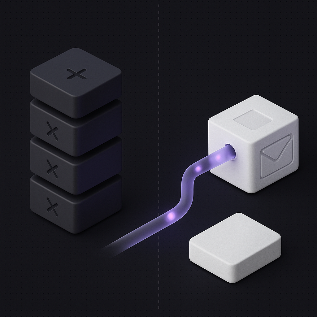 Illustration for the send emails from supabase article