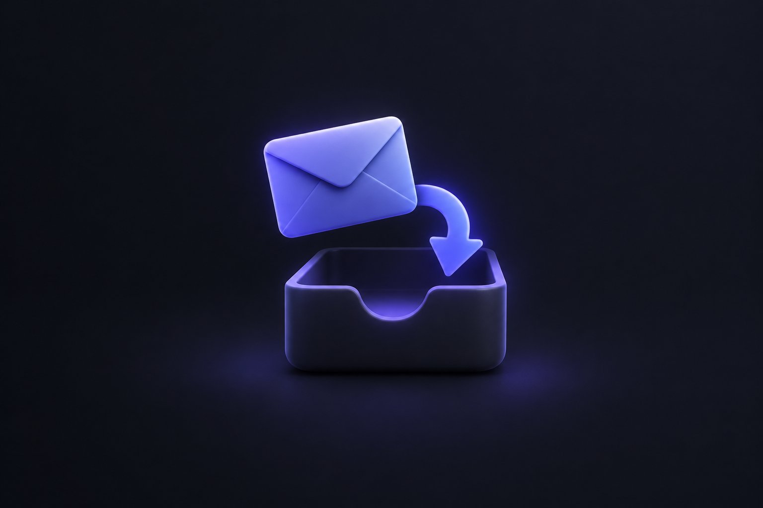 An email reply flowing back into an inbox